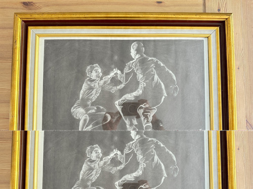 Ancien tableau lithographie