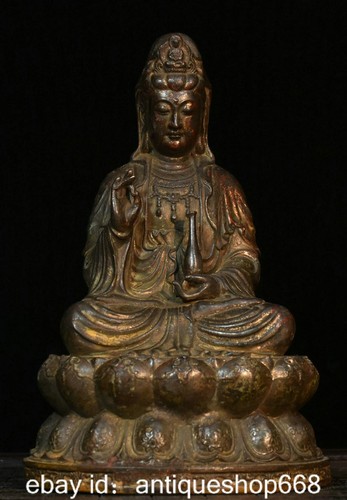 Ancien bronze chinois - ", doré