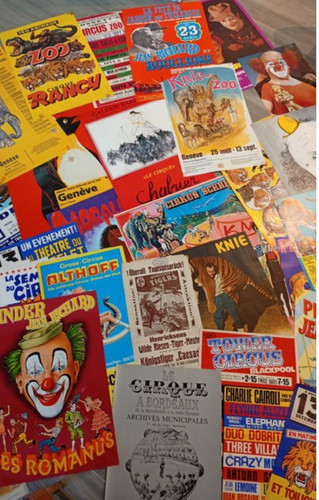 Lot 100 affiches - lot, cirque