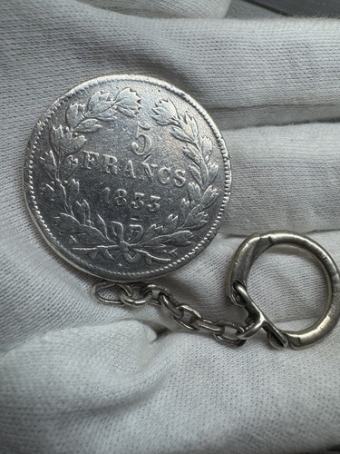 Porte clé argent francs - clé,