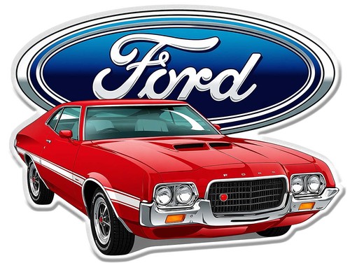 Sticker gran torino rouge - sticker,