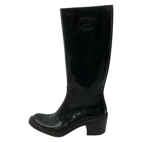 Gucci black rubber - black, women's
