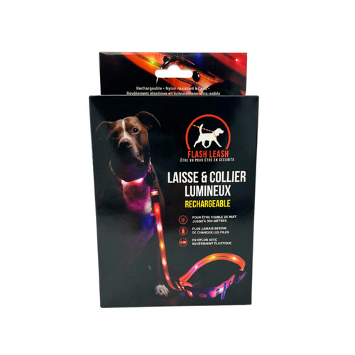 Laisse collier lumineux - laisse,
