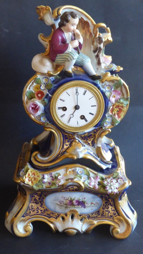 Pendule porcelaine jacob - porcelaine, petit