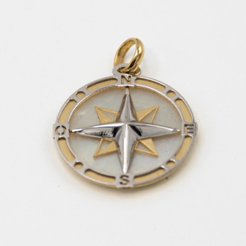 Pendentif rose des vents - rose, »