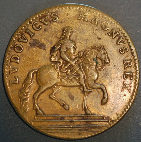 France token louis xiv - louis,
