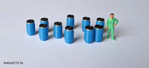 Lot bidons bleus - bidons,