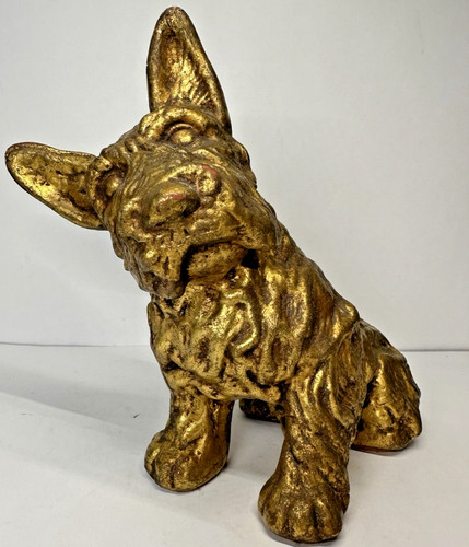 Vintage gold scotty dog - scotty,
