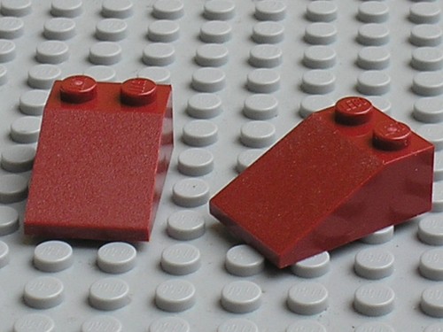 Lego dkred slope - brick, 3298