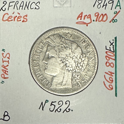 Francs ceres 1849a - -,