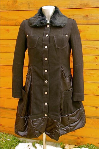 Manteau col fourrure - manteau,