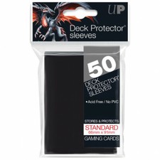 Ultra Pro 50 pochettes Deck Protector Sleeves Standard 66 x 91 mm Noir 826697
