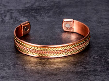 Bracelet magnétique en cuivre avec aimants  Anti-Douleurs Rhumatisme Arthrose