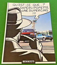 Brochure de Vente  RENAULT Supercinq -  Année Modèle 1985/86 - Bel Etat.