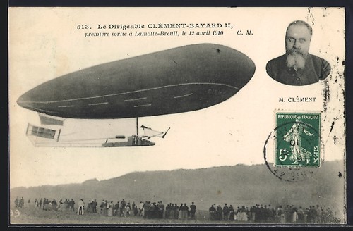 Carte postale dirigeable - carte,