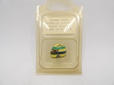 Casque Ayrton Senna 1994 Williams JF Créations 1/12 helmet F1 pin's RARE