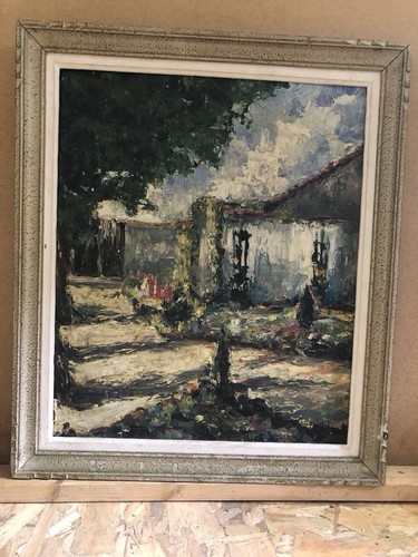 Tableau huile couteau sur - tableau,