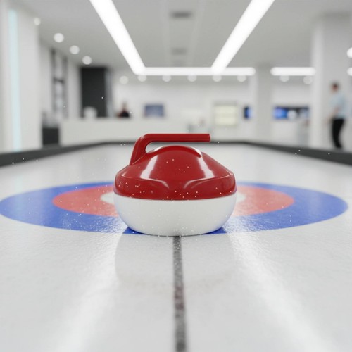 Jeu curling table - curling,