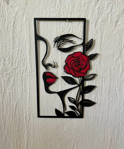 Art mural femme rose - mural,