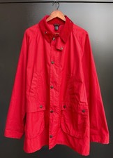 Veste de grange rouge légère Barbour décontractée lavée Bedale Cargo ~...