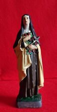 STATUE SAINTE THERESE DE LISIEUX DE L'ENFANT JESUS EN PLATRE VIERGE MARIE VIRGIN