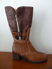 Bottes GABOR fourées marron - Taille 4 1/2 = 37,5 - ETAT NEUF