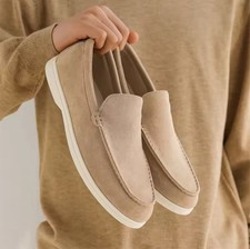 Mocassin homme Daim Beige