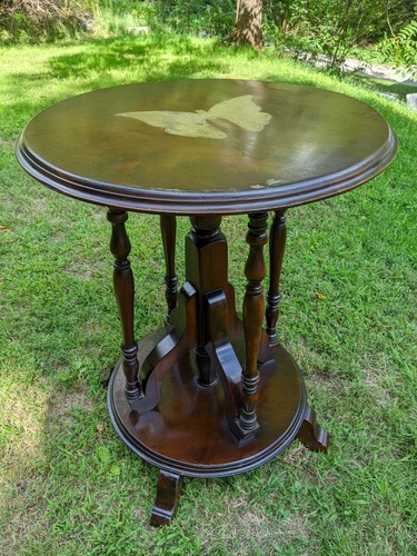 50s mahogany turned spindle - turned,