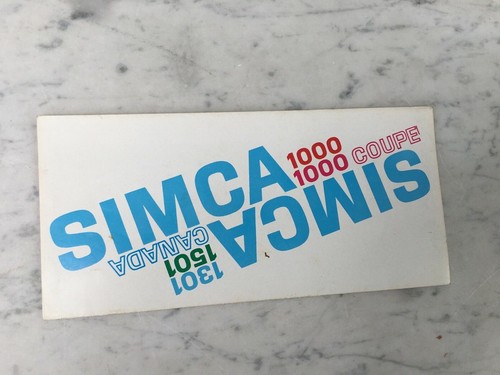 Brochure simca 1000 1301 1501 - brochure, 1000-1301-1501