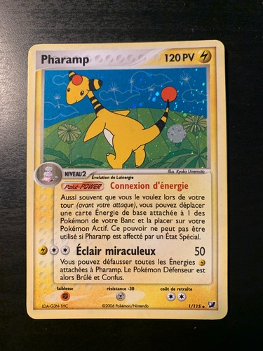 Carte pokémon pharamp - pharamp, 1/115