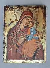 Icone vierge caressante - vierge,