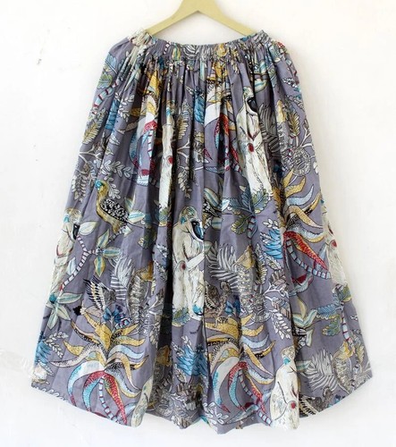 Jupe longue coton fait main - longue,
