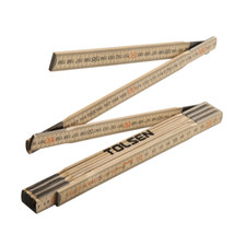 Double Mètre En Bois Pliable