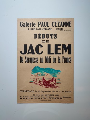 Jac lem affiche exposition - affiche,