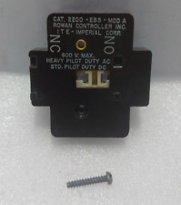 Rowan Controller 2200-EB5-MOD A Auxiliary Contact 600V Max Lourd Pilote Duty AC