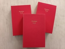 Michel de Montaigne. Essais. Edition de 1965 en trois volumes.