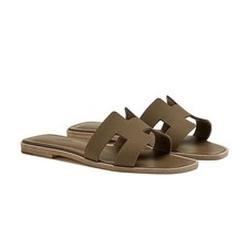 Hermes Sandales en cuir Epsom