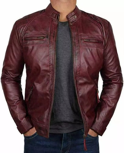 Blouson moto classique en - de,