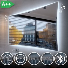 Miroir Salle De Bain Lumineux LED LISBON | INTERRUPTEUR | METEO | BLUETOOTH GH4