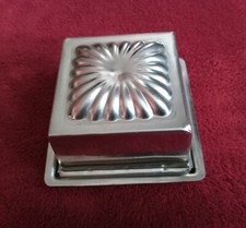 Ancien Moule à Glace Sorbet Pâtisserie en Fer Blanc 1/4 L Années 60 (Lot 1)