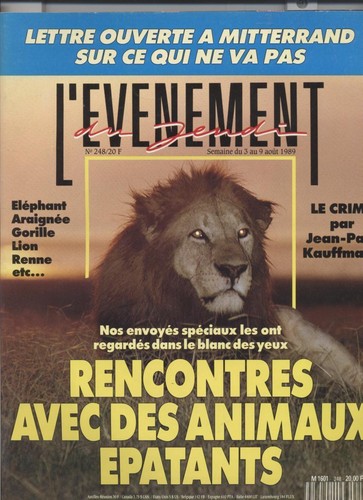 Evenement jeudi n 248 - l'evenement,
