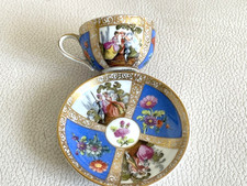 2 petites tasses en porcelaine allemande