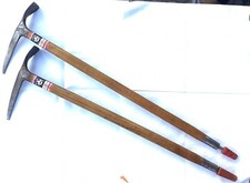 ANCIENNE PAIRE DE PIOLET INTERALP CAMP SYLVIE & PB 1950 ITALY ALPINISME ICE AX