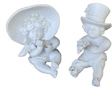 Couple Figurines en Biscuit de