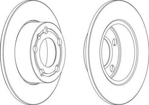 Paire disques frein - paire, de
