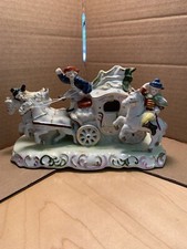 Porcelain Horses And Carriage