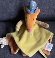 2494🌟Doudou Plat Renard Fox Loup Moulin Roty Chapeau Collection les Tartempois