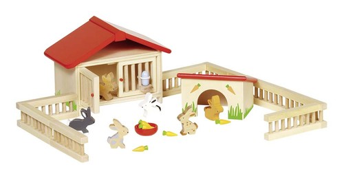 Jeu bois clapier lapin - en,