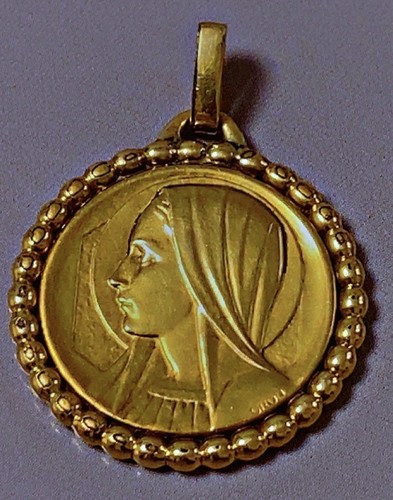 Ancien pendentif plaqué - , or