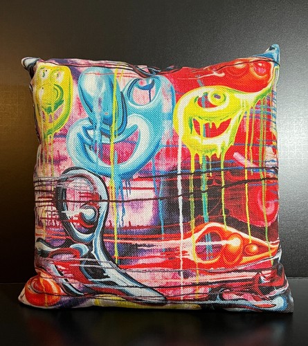 Kenny scharf pillow - kenny,